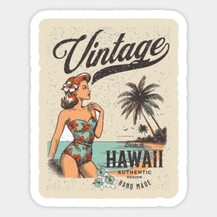 Hawaii Vintage Vibe Sticker